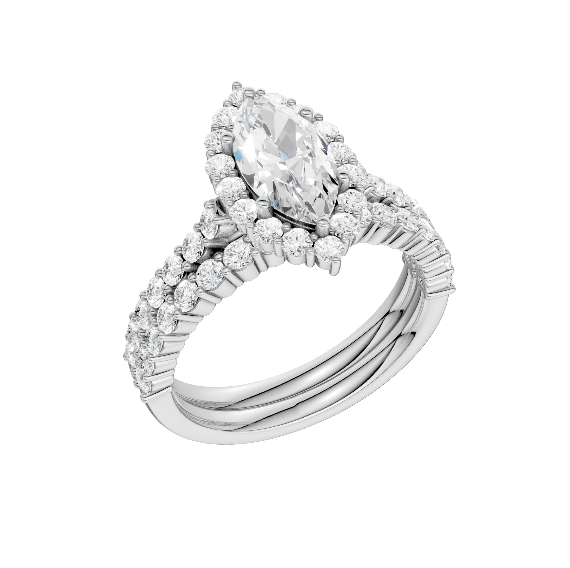 14K 2.00CT DIAMOND BRIDAL SET 68805