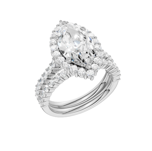 14K 4.00CT DIAMOND BRIDAL SET 68807