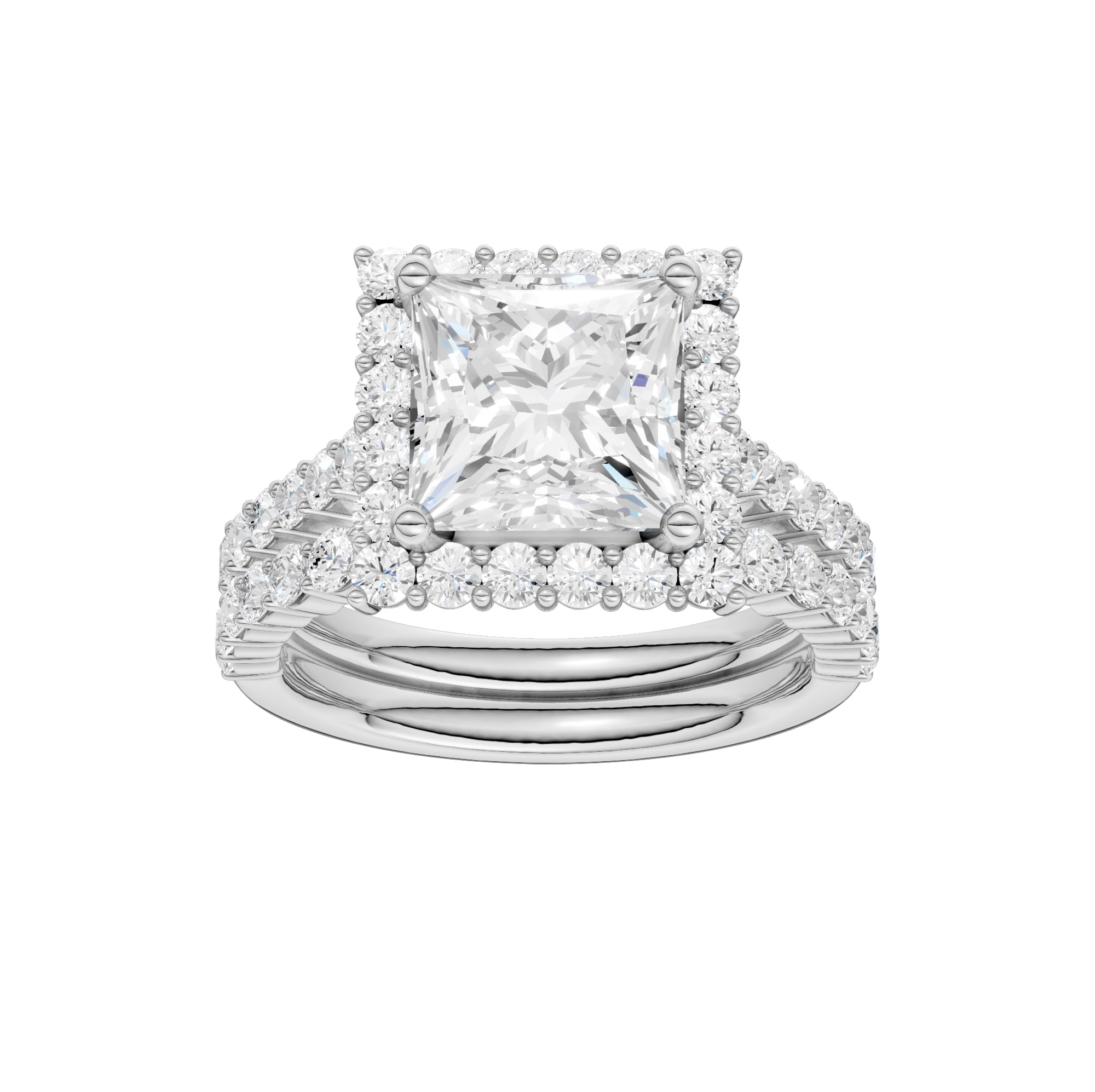 14K 4.00CT DIAMOND BRIDAL SET 68808