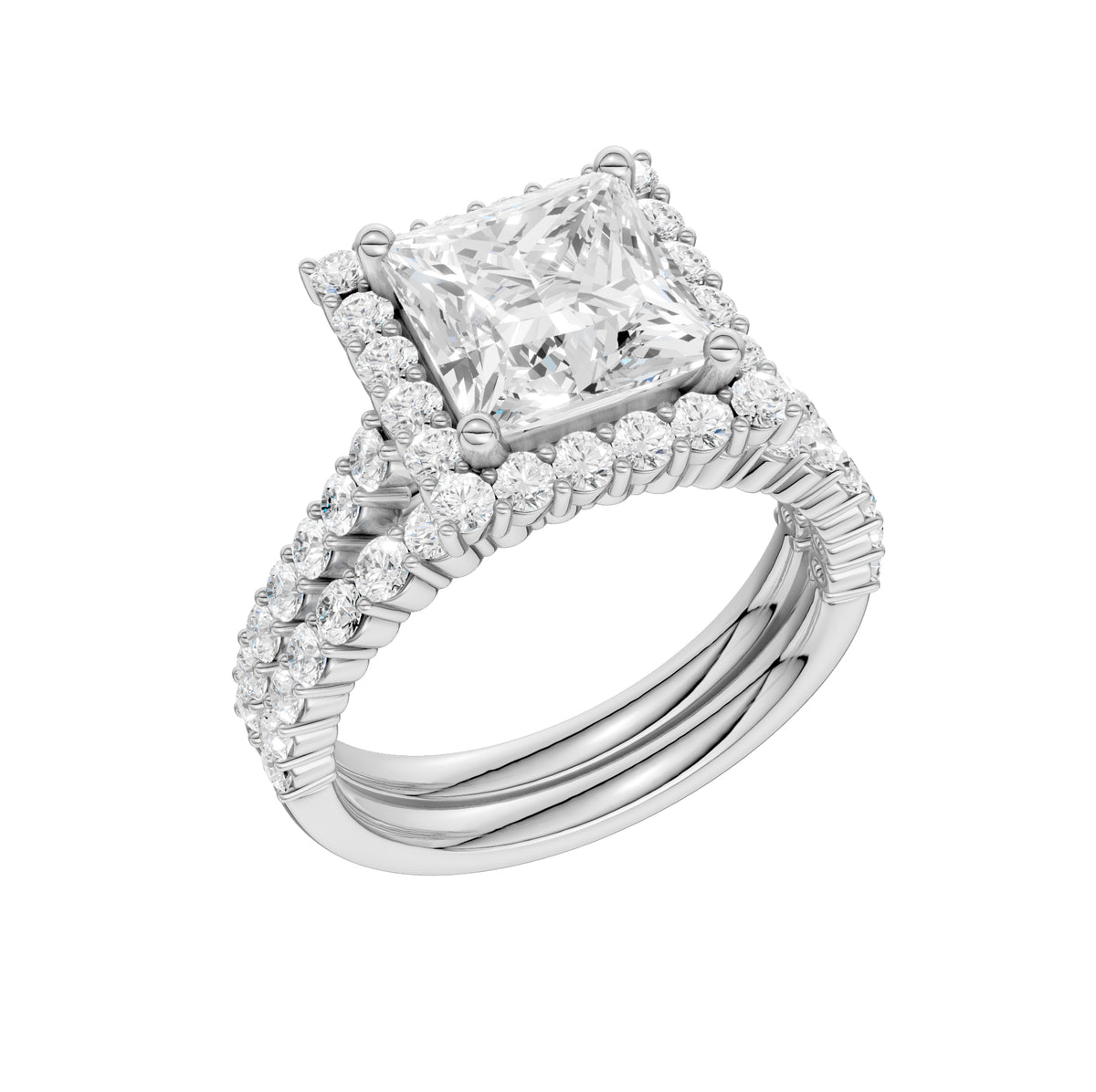 14K 4.00CT DIAMOND BRIDAL SET 68808