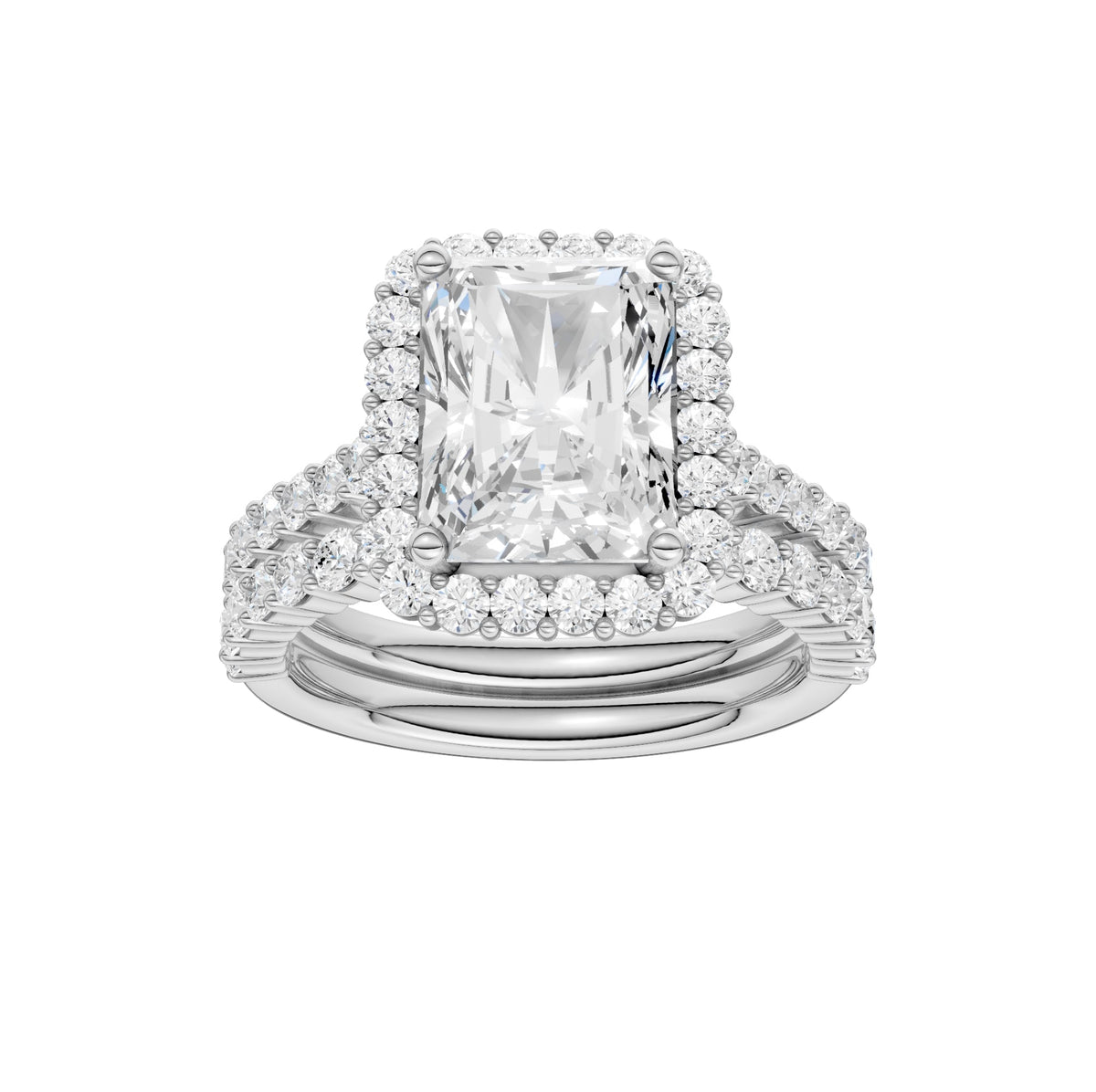 14K 4.00CT DIAMOND BRIDAL SET 68809