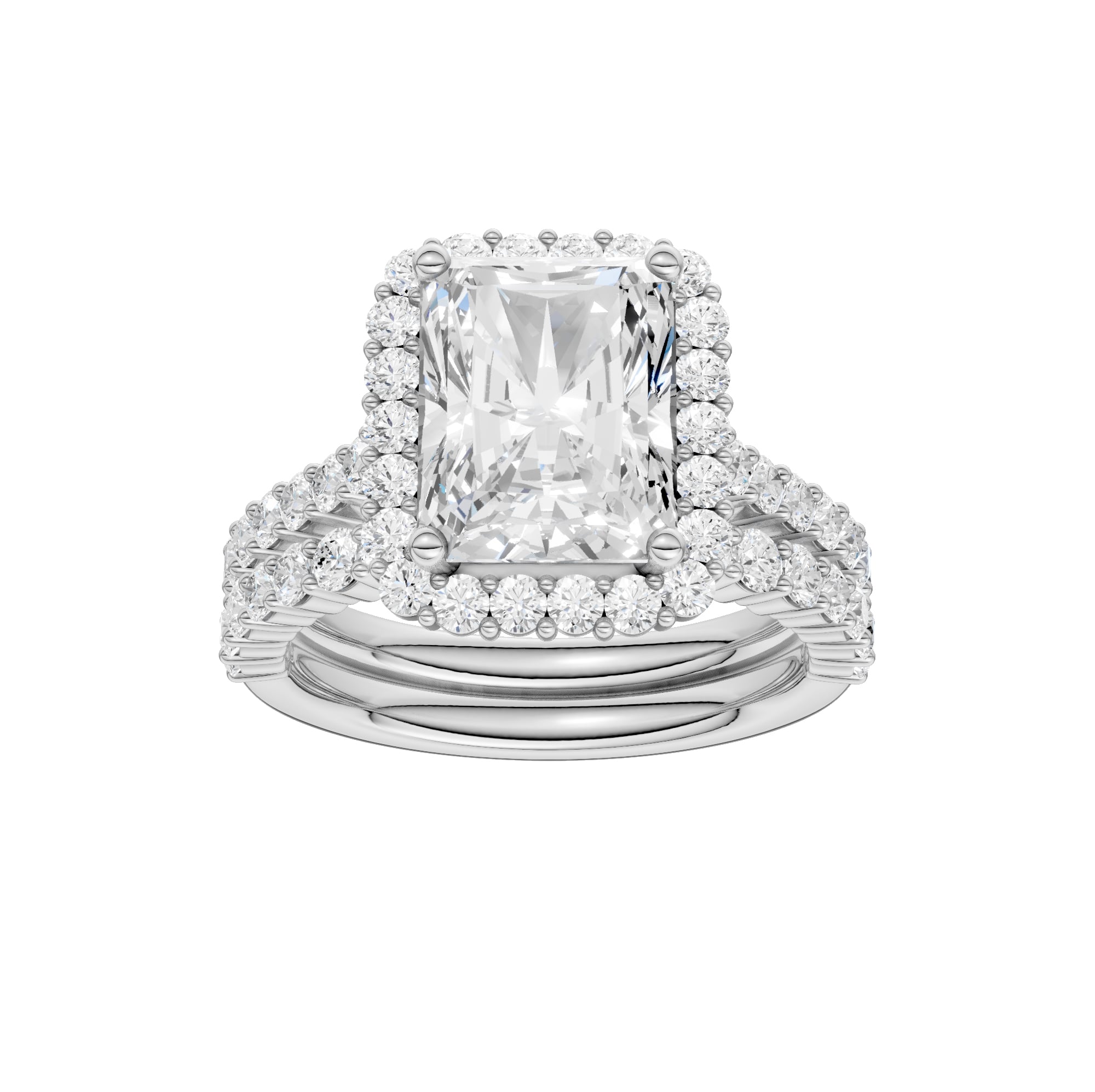 14K 4.00CT DIAMOND BRIDAL SET 68809