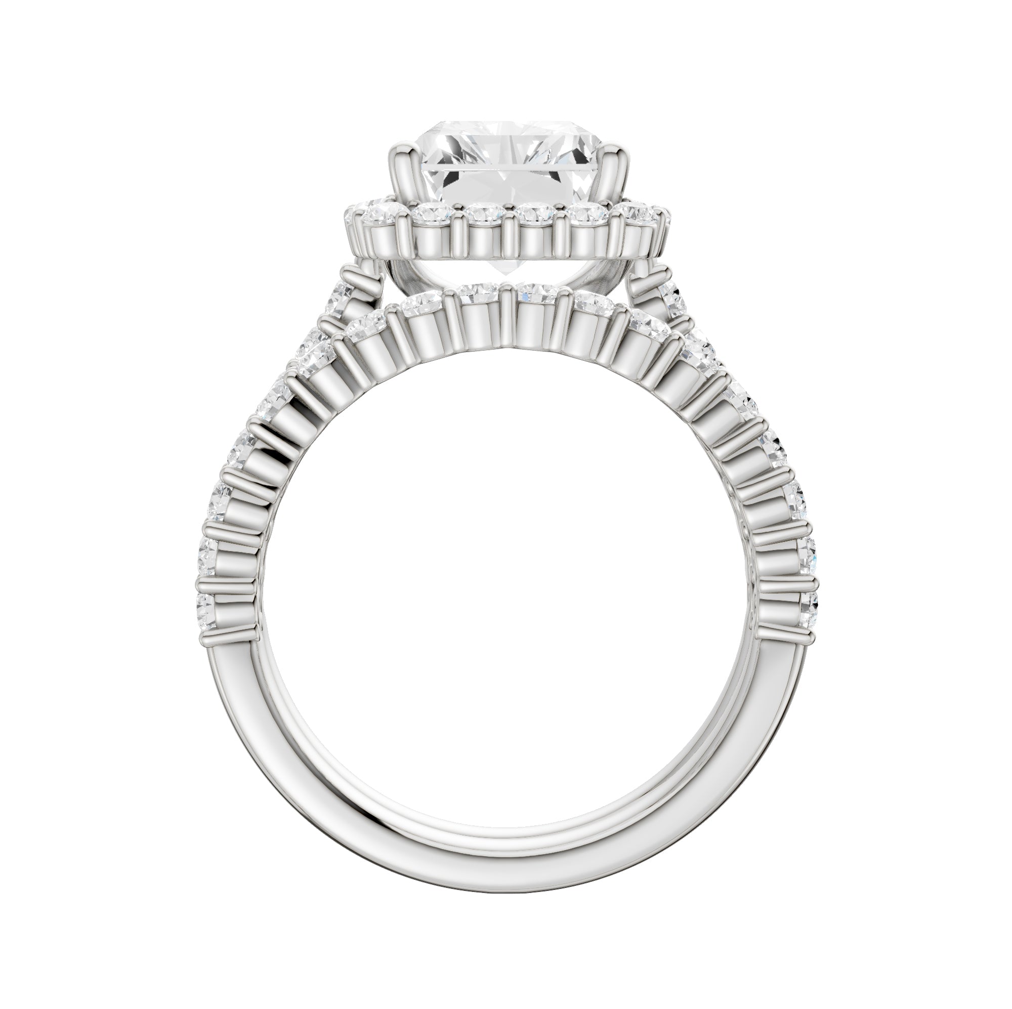 14K 4.00CT DIAMOND BRIDAL SET 68809
