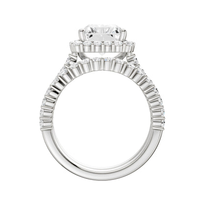 14K 4.00CT DIAMOND BRIDAL SET 68809