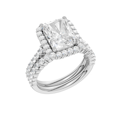 14K 4.00CT DIAMOND BRIDAL SET 68809
