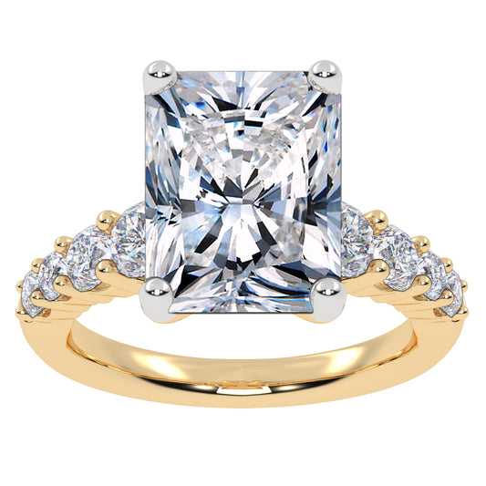 14K 3.75CT Certified Lab Grown Diamond Engagement Ring 68822