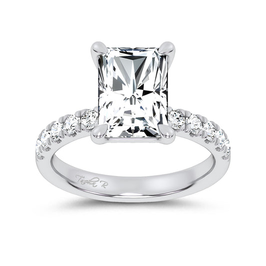 14K 4.50CT Certified Lab Grown Engagement Ring 68874
