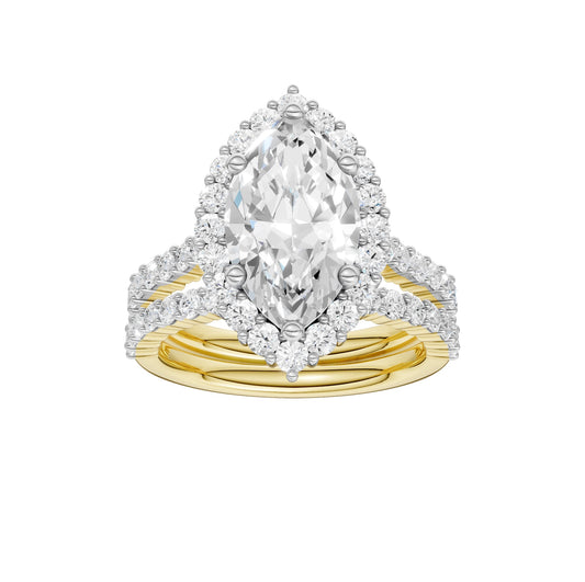 14K 4.00CT DIAMOND BRIDAL SET 68984