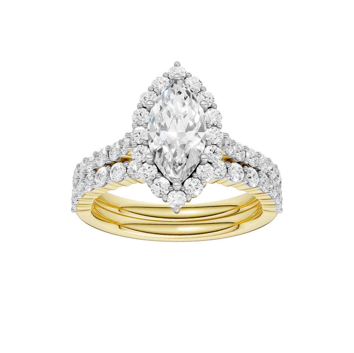 14K 2.00CT DIAMOND BRIDAL SET 68985