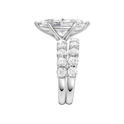 14K 4.00CT Certified Lab Grown Diamond Bridal Set 69022