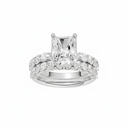14K 5.00 CT Lab Grown Diamond Bridal Set 69048