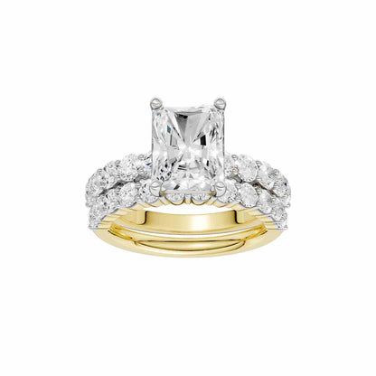 14K 5.00 CT Lab Grown Diamond Bridal Set 69049