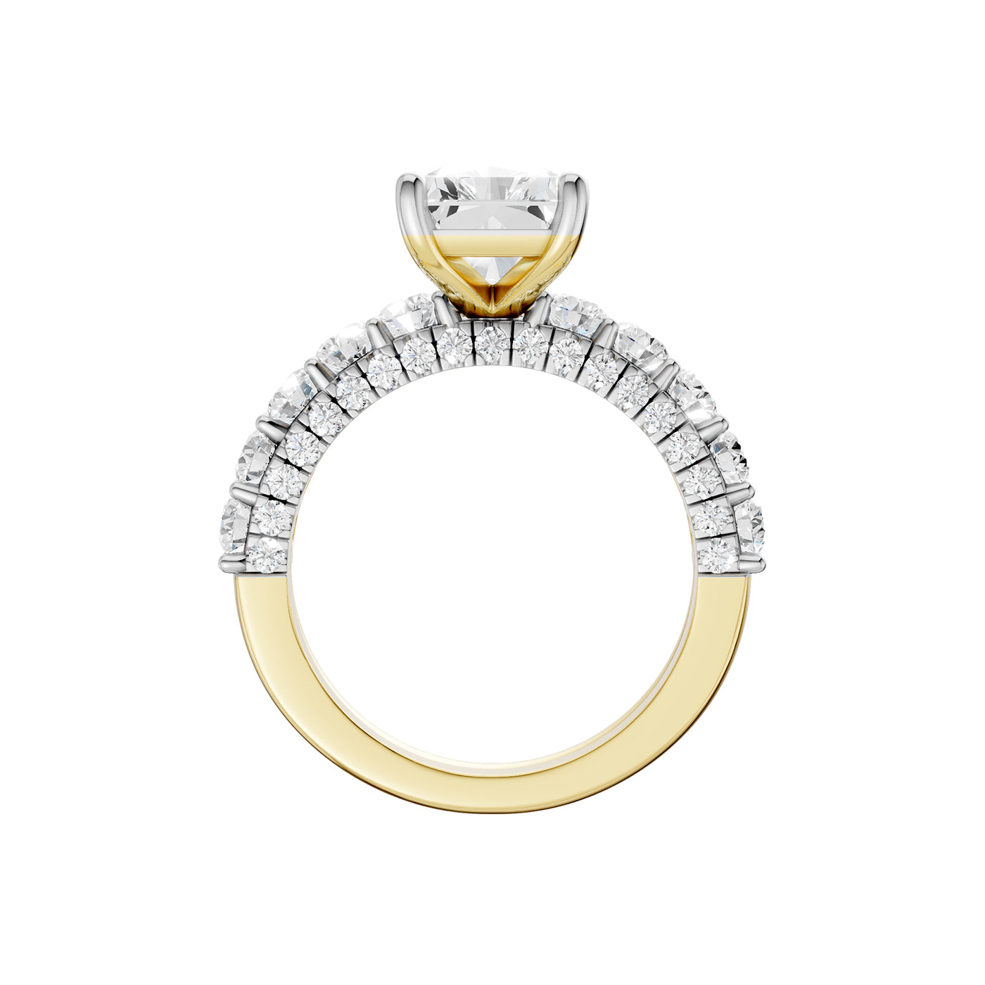 14K 5.00 CT Lab Grown Diamond Bridal Set 69049
