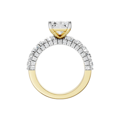 14K 5.00 CT Lab Grown Diamond Bridal Set 69049