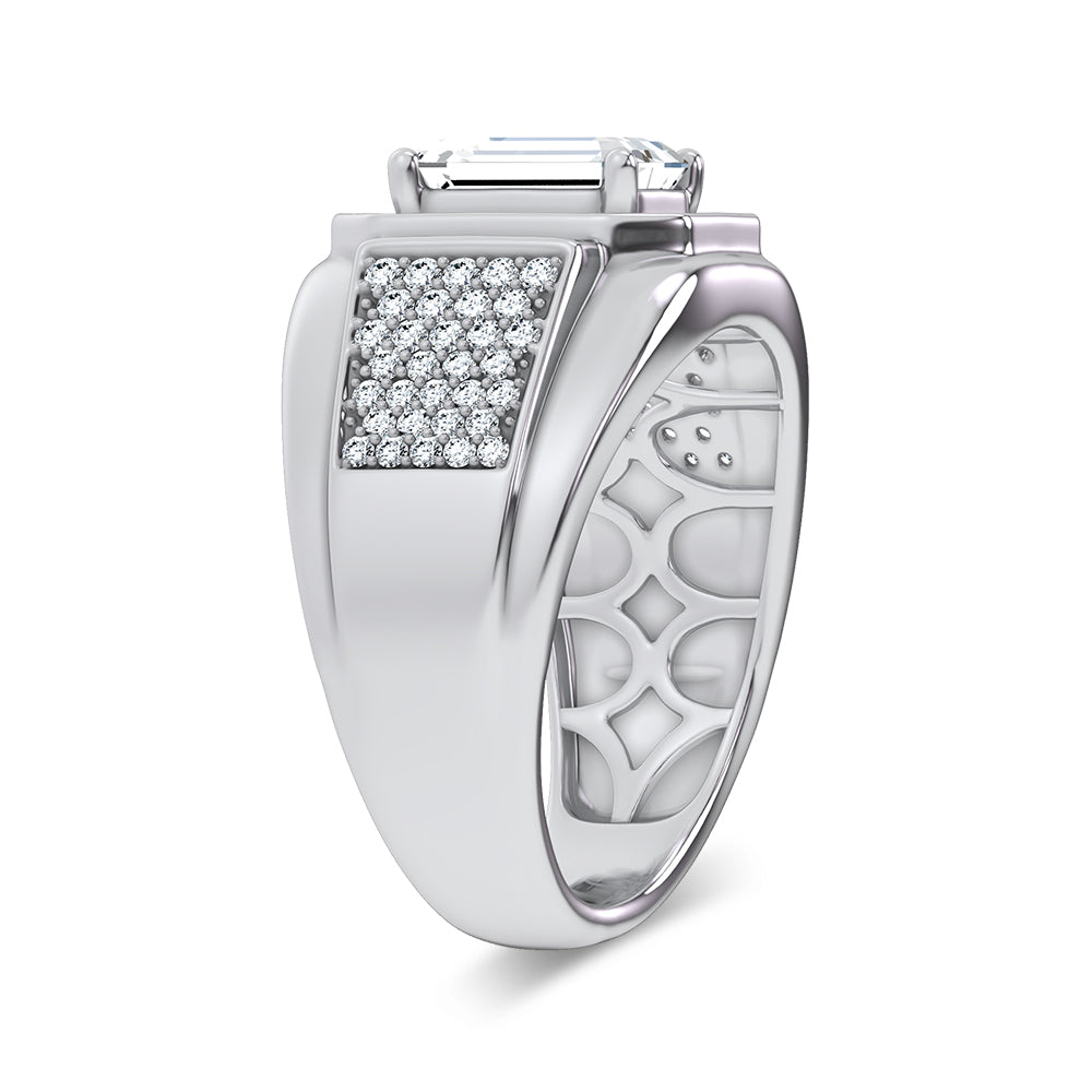 14K 2.98CT Certified Lab Grown Mens Ring 69118