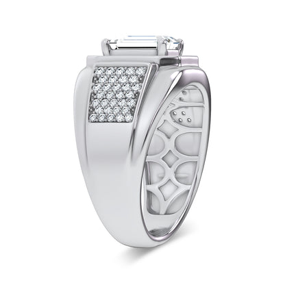14K 2.98CT Certified Lab Grown Mens Ring 69118