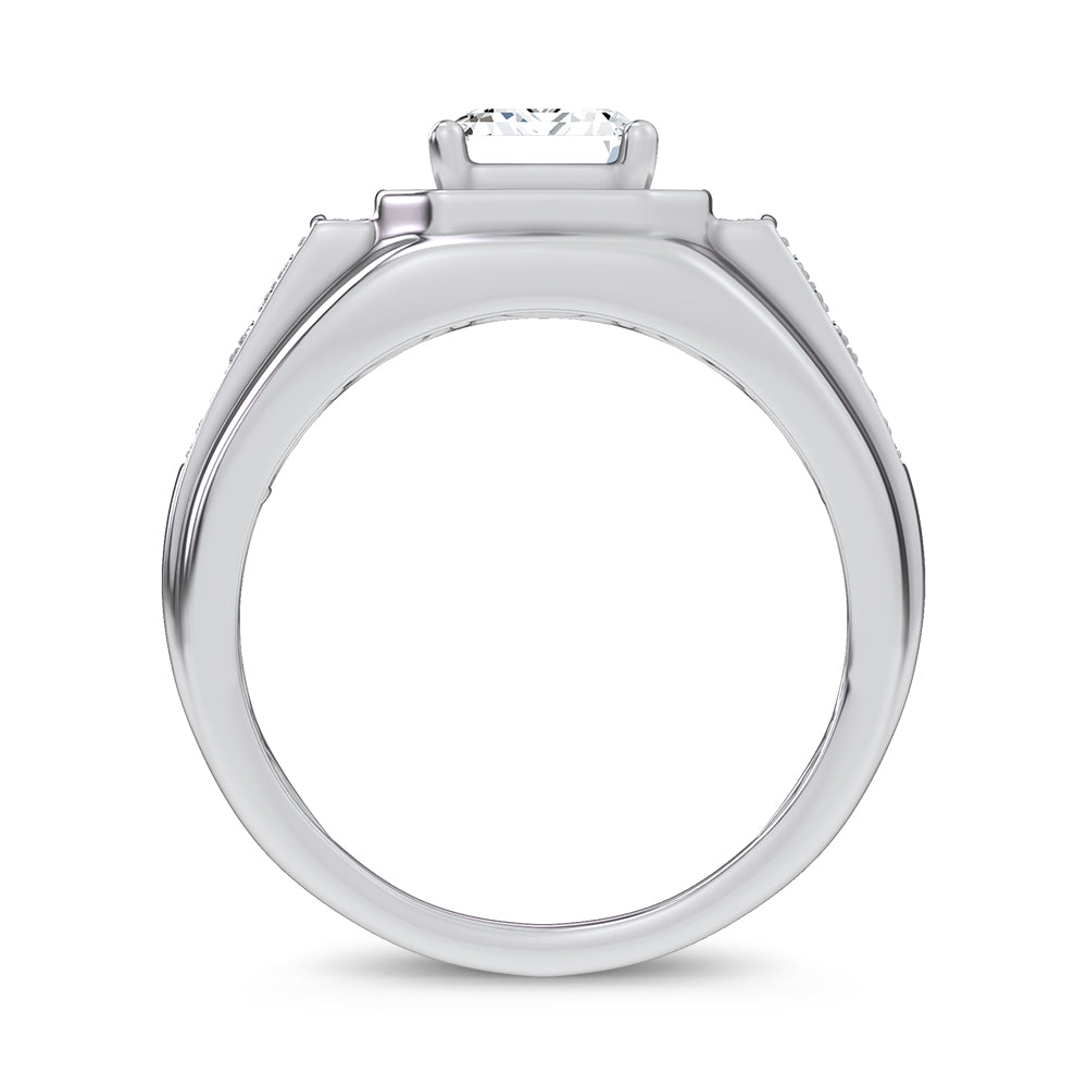14K 2.98CT Certified Lab Grown Mens Ring 69118