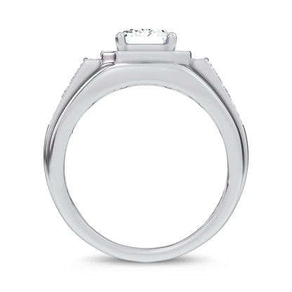 14K 2.98CT Certified Lab Grown Mens Ring 69118