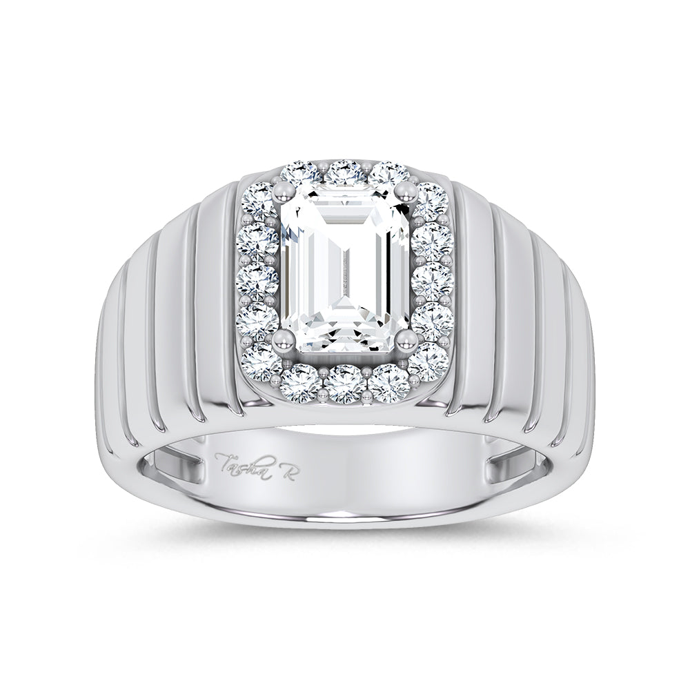 14K 2.60CT Certified Lab Grown Mens Ring 69124