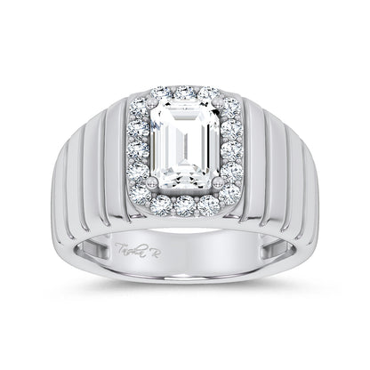 14K 2.60CT Certified Lab Grown Mens Ring 69124