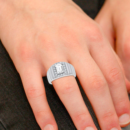 14K 2.60CT Certified Lab Grown Mens Ring 69124