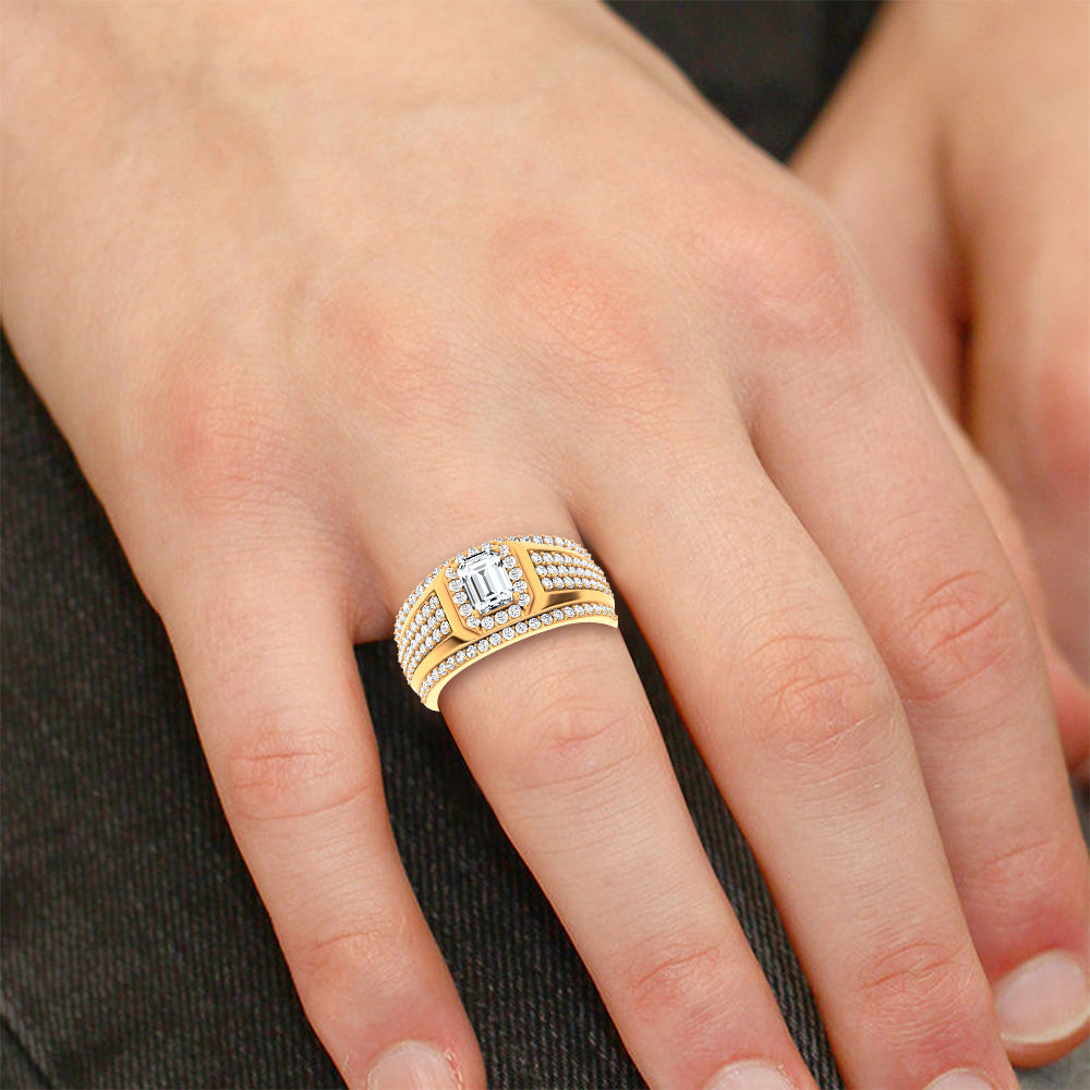 14K 2.00CT Certified Lab Grown Mens Ring 69127