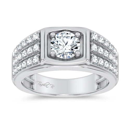 14K 2.00CT Certified Lab Grown Mens Ring 69128