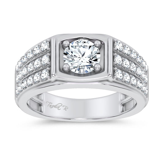 14K 2.00CT Certified Lab Grown Mens Ring 69128
