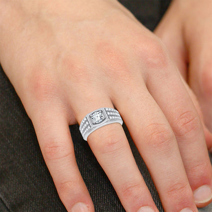 14K 2.00CT Certified Lab Grown Mens Ring 69128