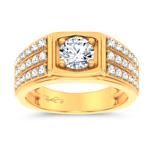 14K 2.00CT Certified Lab Grown Mens Ring 69129