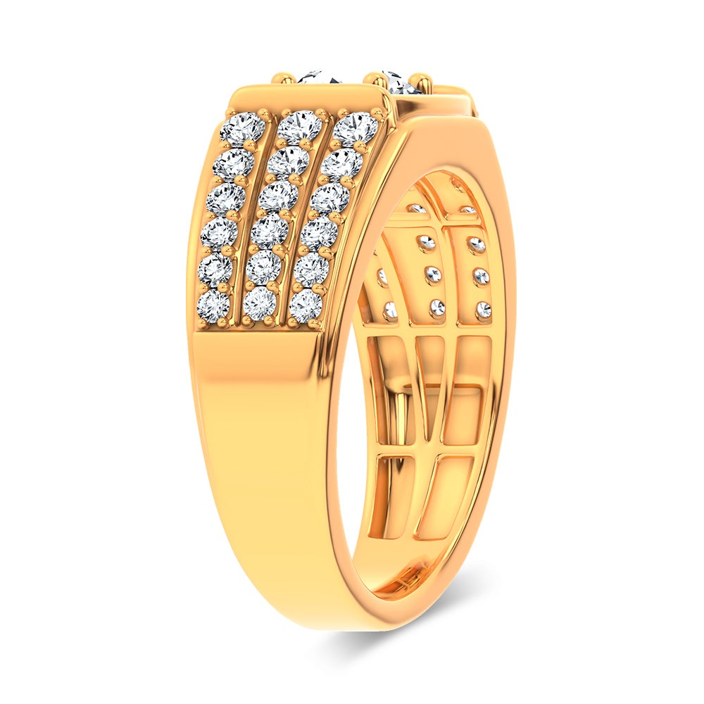 14K 2.00CT Certified Lab Grown Mens Ring 69129