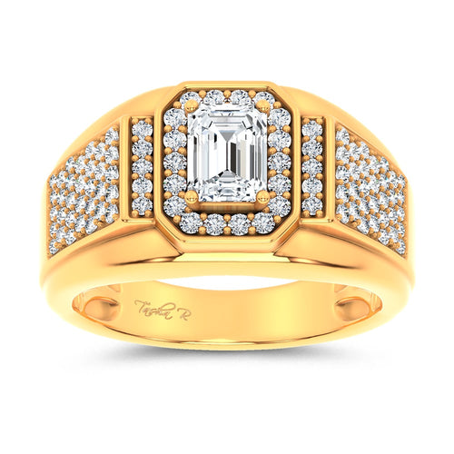14K 1.82CT Certified Lab Grown Mens Ring 69131