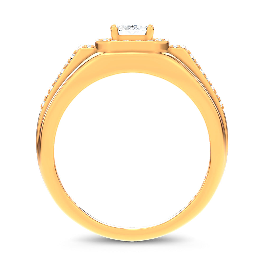 14K 1.82CT Certified Lab Grown Mens Ring 69131