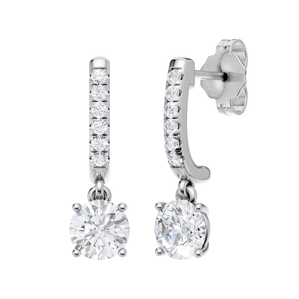 14K 2.10ct Certified Lab Grown Diamond Earrings 69173