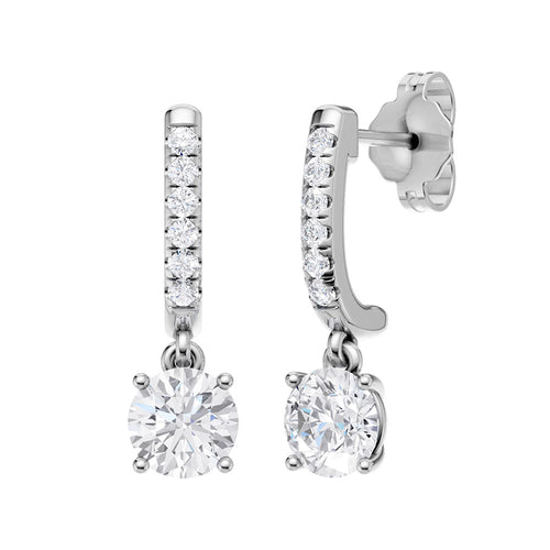 14K 2.10ct Certified Lab Grown Diamond Earrings 69173