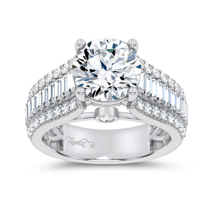 14K 3.75CT Certified Lab Grown Engagement Ring 69179