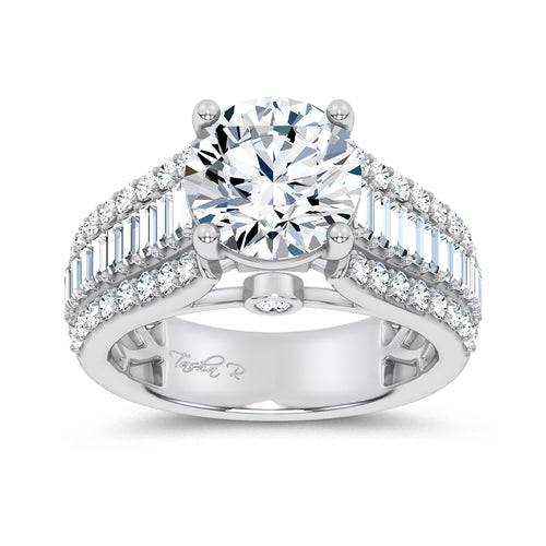 14K 3.75CT Certified Lab Grown Engagement Ring 69179