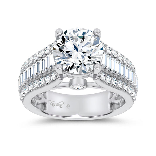 14K 3.75CT Certified Lab Grown Engagement Ring 69179