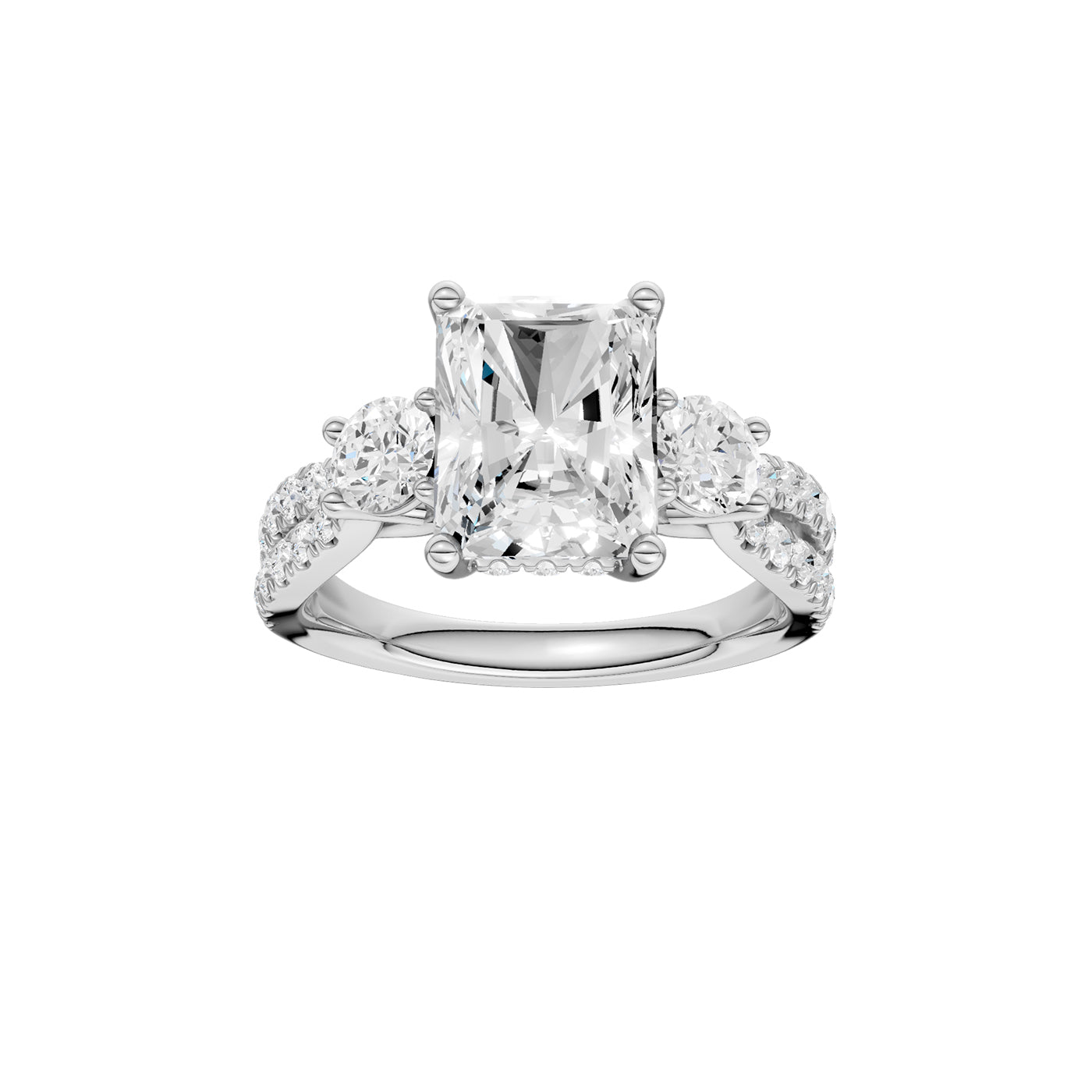14K 4.00CT Lab Grown Diamond Engagement Ring 69201