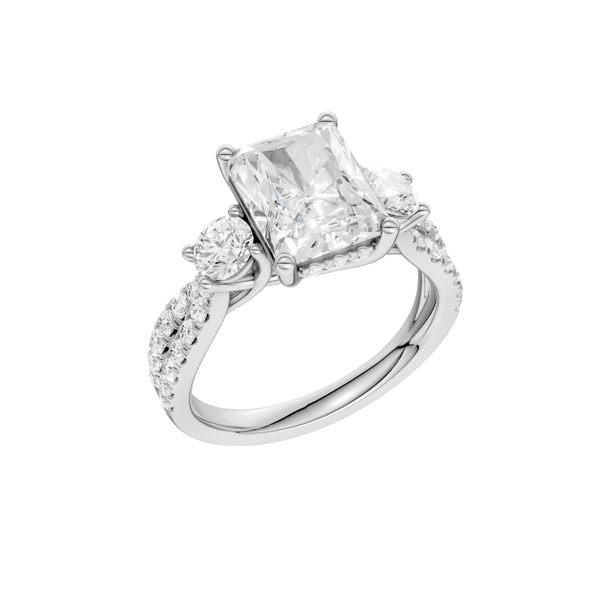 14K 4.00CT Lab Grown Diamond Engagement Ring 69201