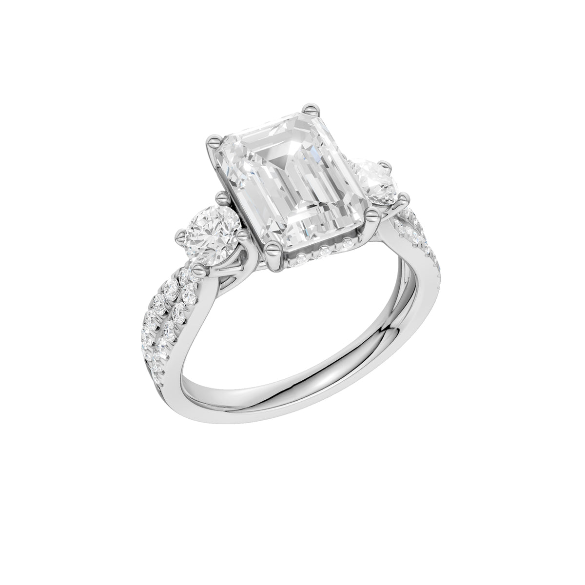 14K 4.00CT Lab Grown Diamond Engagement Ring 69203