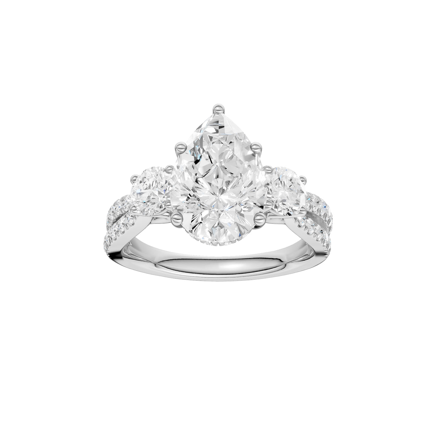 14K 4.00CT Lab Grown Diamond Engagement Ring 69204