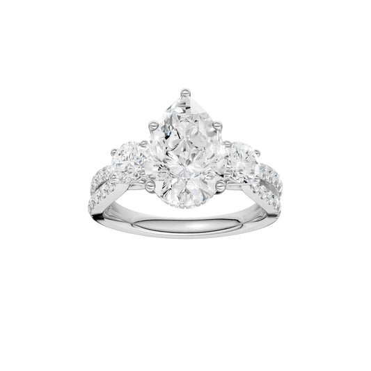 14K 4.00CT Lab Grown Diamond Engagement Ring 69204