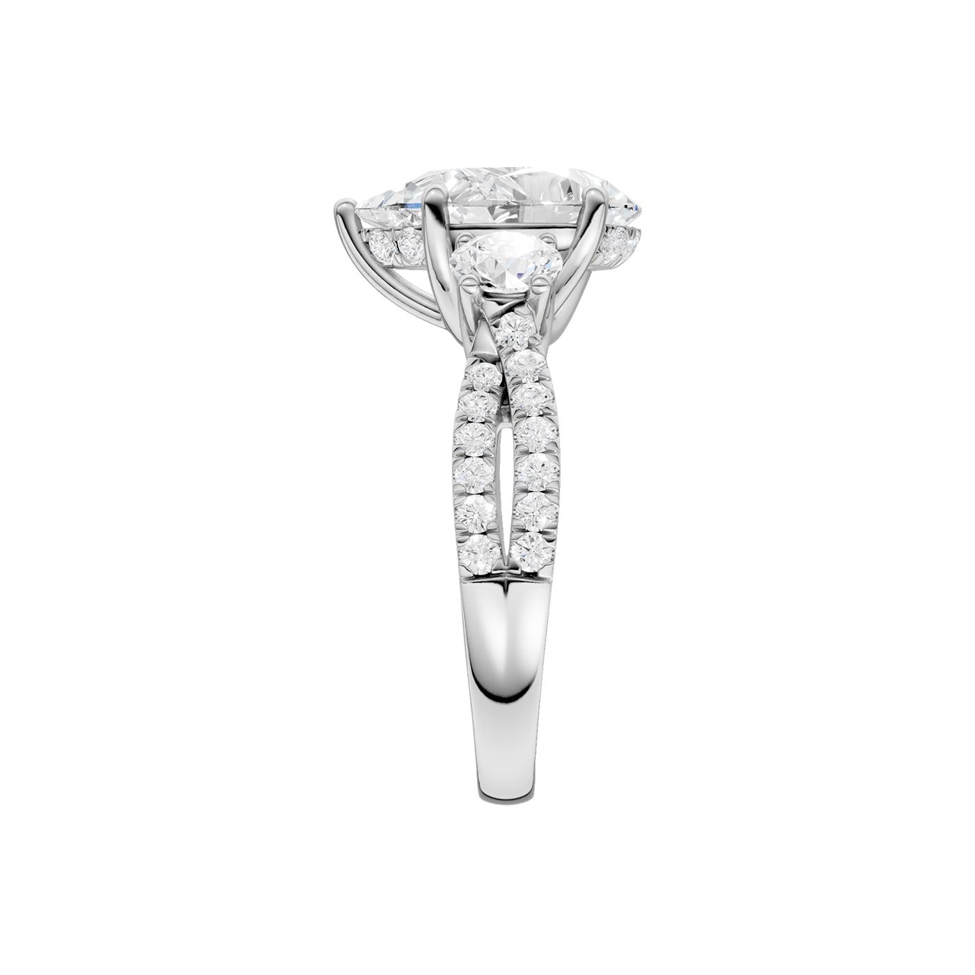 14K 4.00CT Lab Grown Diamond Engagement Ring 69204