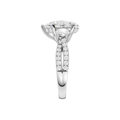 14K 4.00CT Lab Grown Diamond Engagement Ring 69204