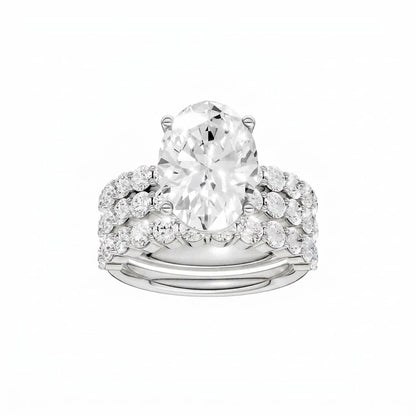 14K 6.00 CT Lab Grown Diamond Bridal Set 69209