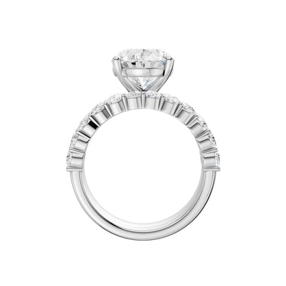 14K 6.00 CT Lab Grown Diamond Bridal Set 69209