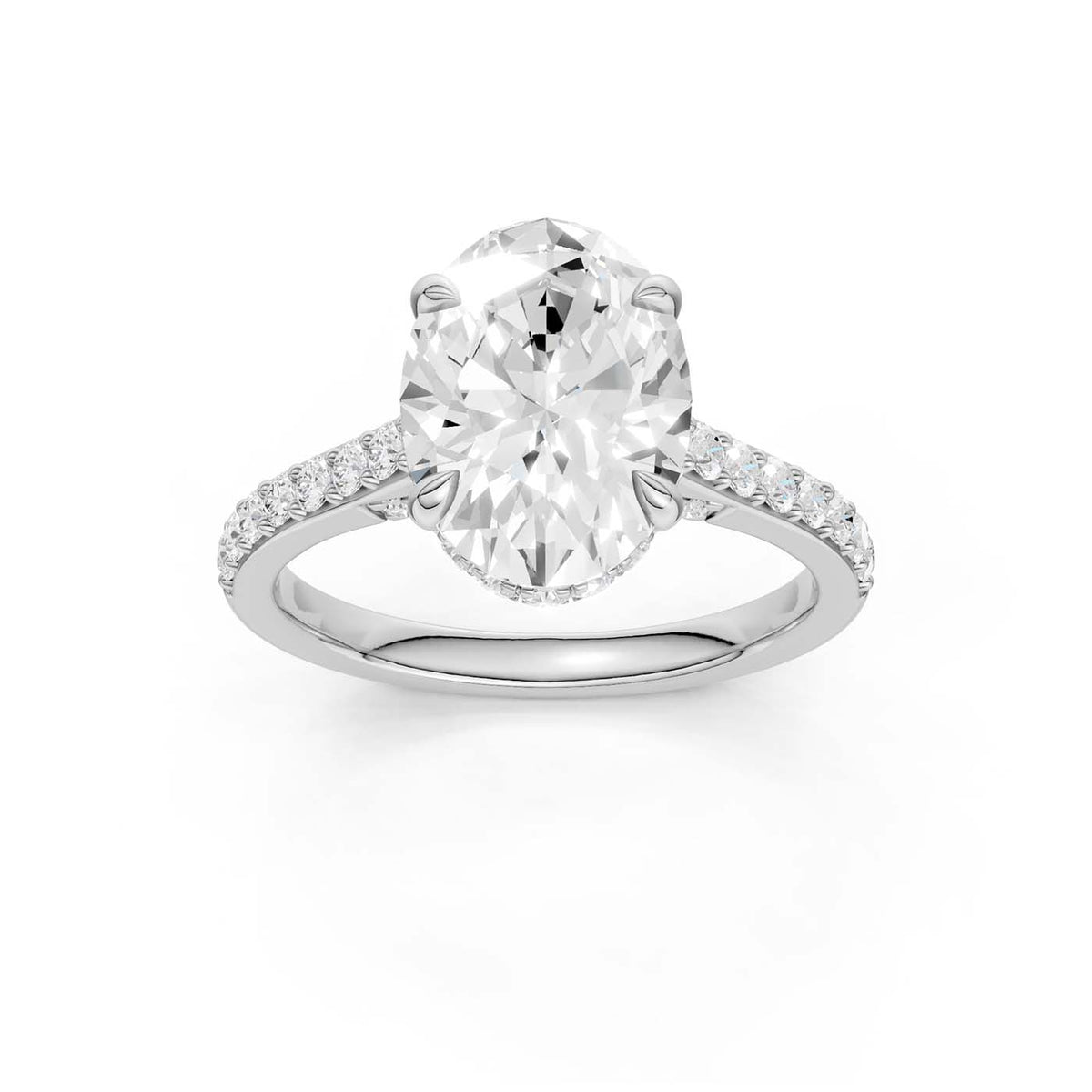 14K 3.50CT Lab Grown Diamond Engagement Ring 69228