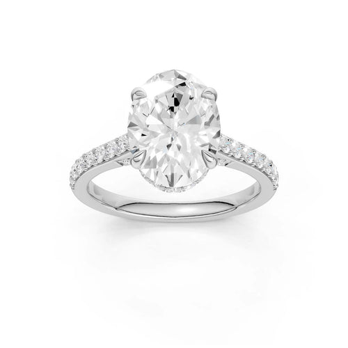 14K 3.50CT Lab Grown Diamond Engagement Ring 69228