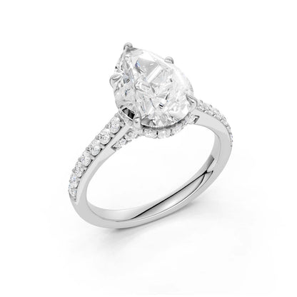 14K 3.50CT Lab Grown Diamond Engagement Ring 69230